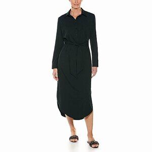 Coolibar Prado Shirt Midi Dress UPF 50+ Sz XS